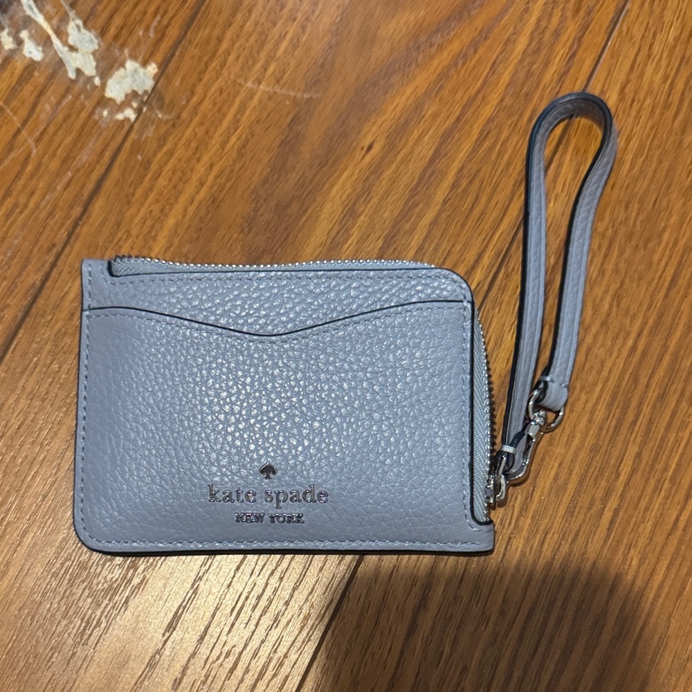 Kate Spade Gray Wristlet with Strap